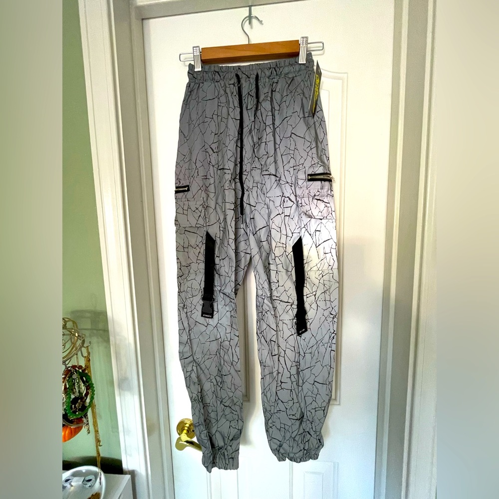 Reflective cargo pants